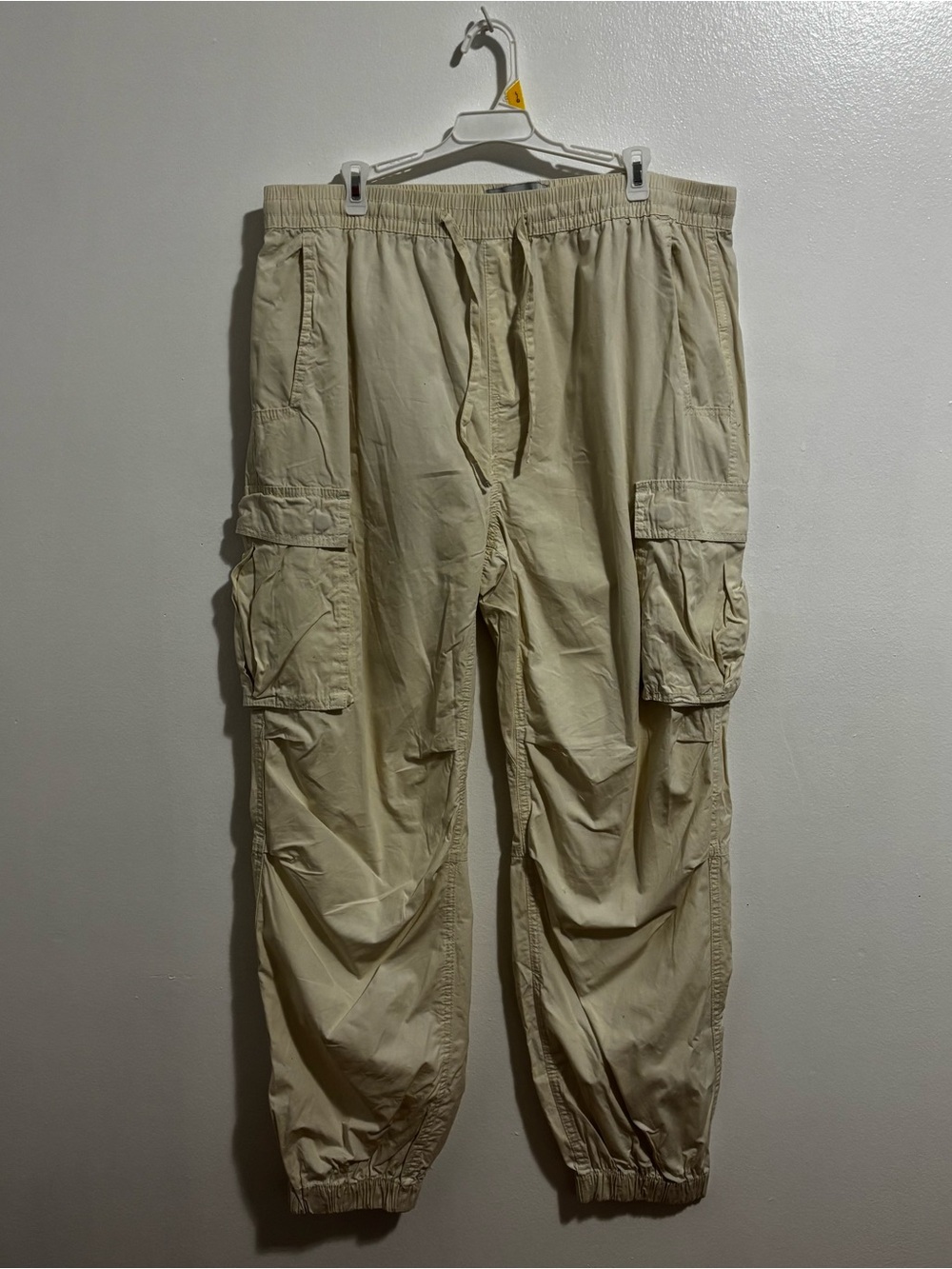 Urban Outfitters Beige Cargo Jogger Pants